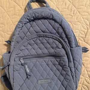Vera Bradley Blue Quilted Backpack with Classic Design